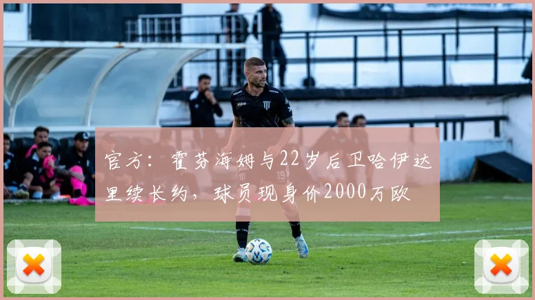 官方：霍芬海姆与22岁后卫哈伊达里续长约，球员现身价2000万欧